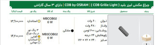 چراغ ریلی مگنتی لیزر بلید 6 وات 4m
